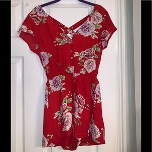 As U Wish Cute Floral Romper